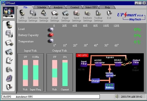 UPSmart for sinewave or Hi-Frequency on-line ups  |Monitor Software for UPS